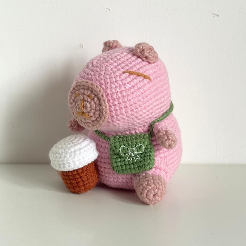 pink capybara pattern