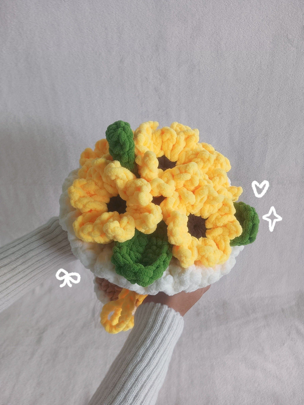 sunflower chunky bouquet pattern