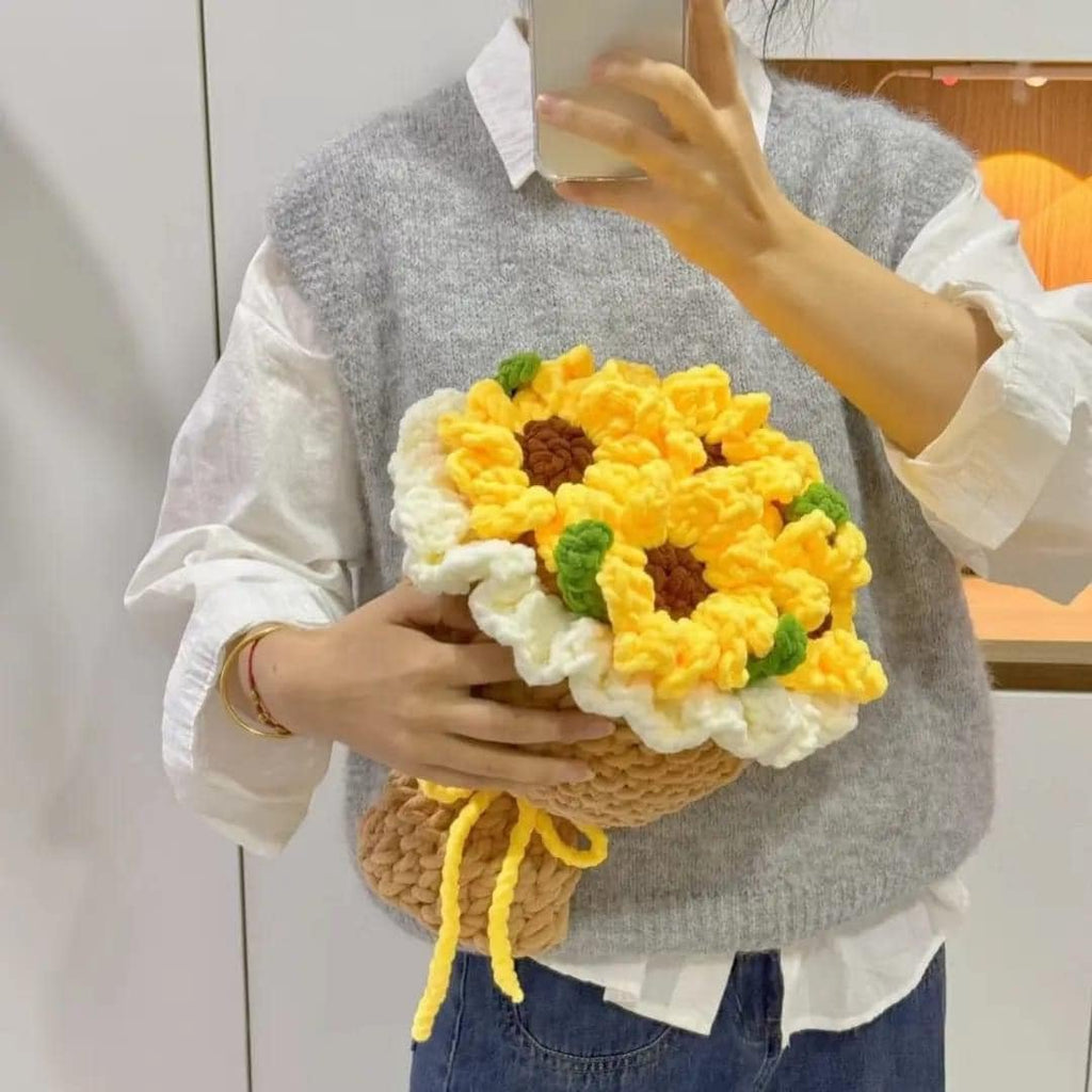 sunflower chunky bouquet pattern