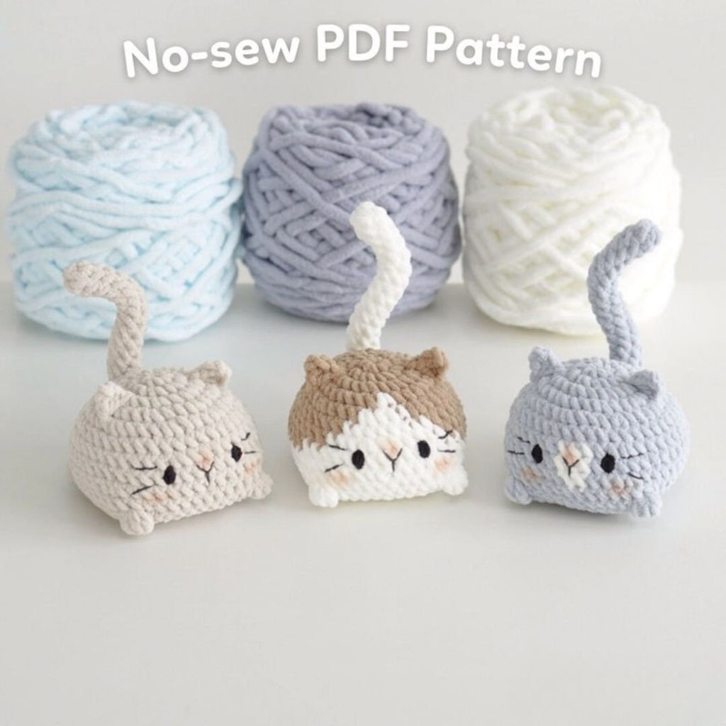 3in1 bun cat loaf crochet pattern