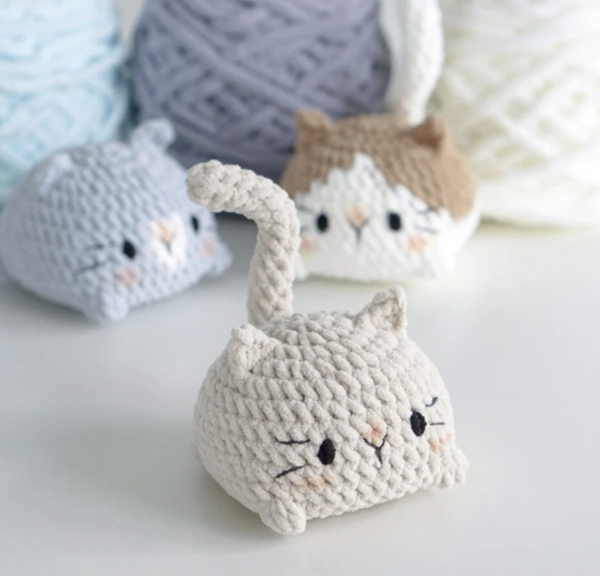 3in1 bun cat loaf crochet pattern