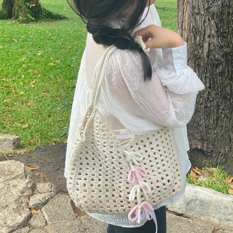filet beige bag pattern