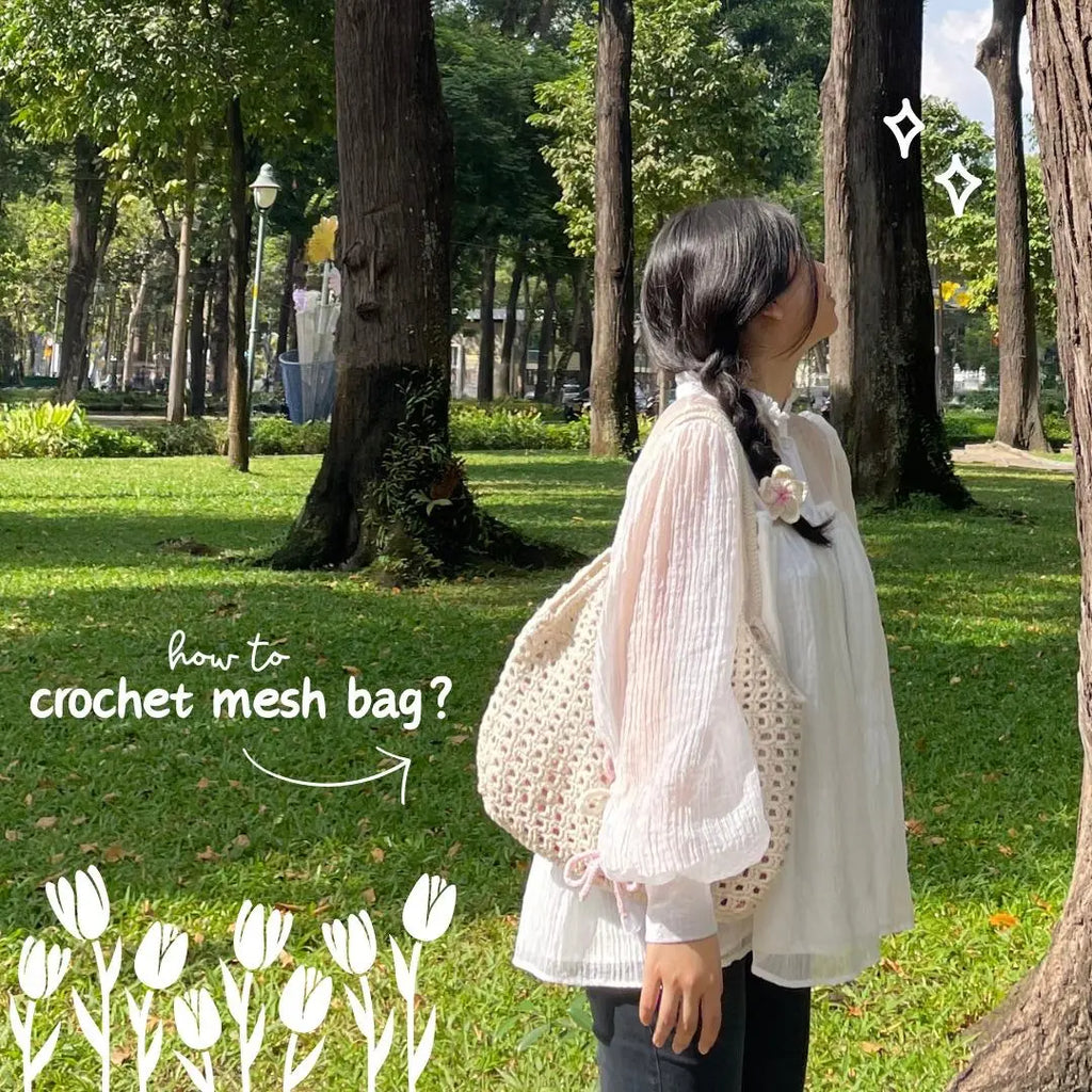 filet beige bag pattern