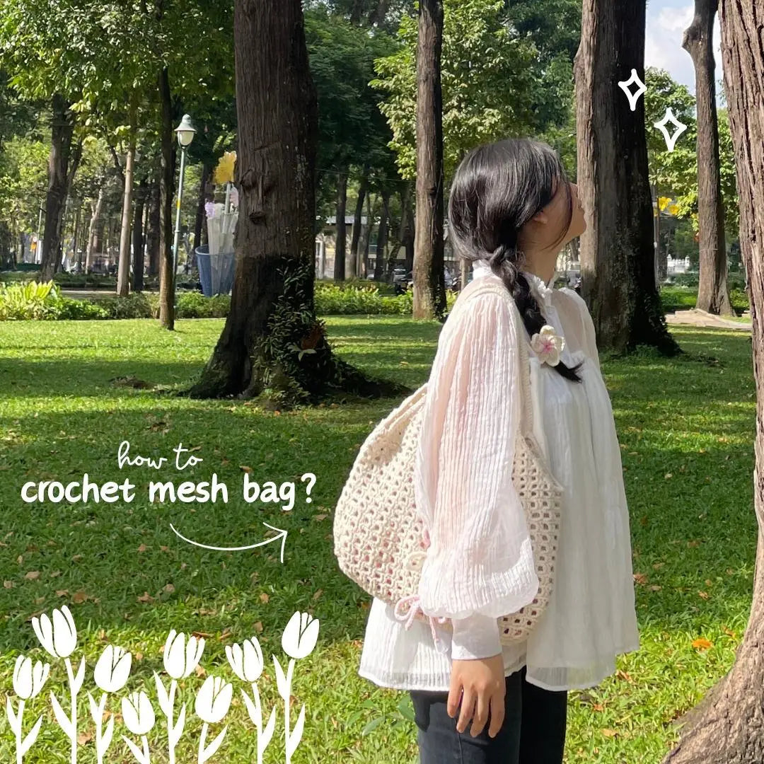 filet beige bag pattern